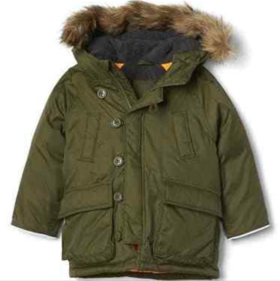 Baby Gap-Split Pea Snorkel Parka Coat Jacket Sz 18- 24 Months NWT